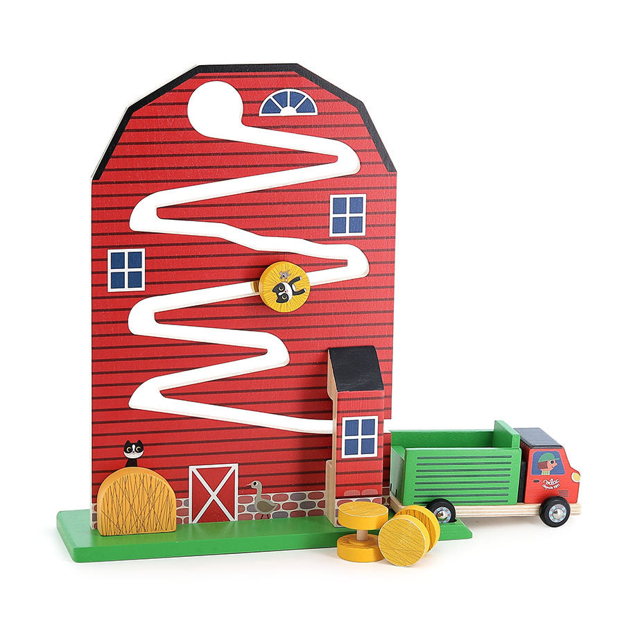 Jouet d’éveil en bois, Récolte à la ferme