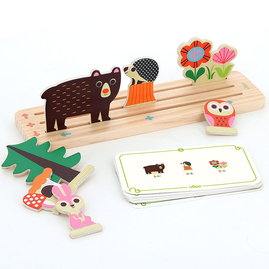 Jeu de logique en bois, Oussassplass la forêt