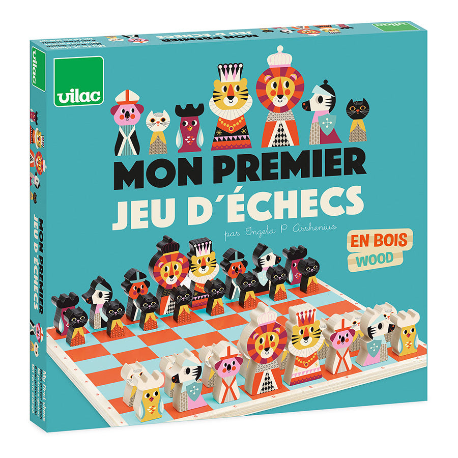 Mon premier jeu d'échecs en bois