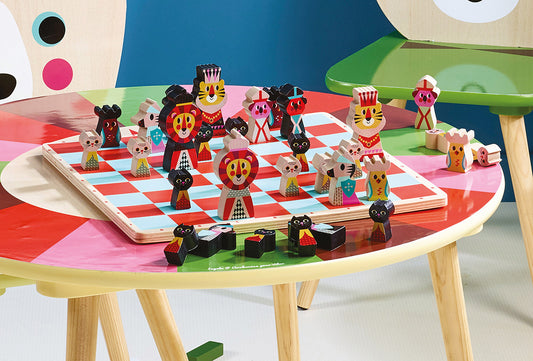 Mon premier jeu d'échecs en bois