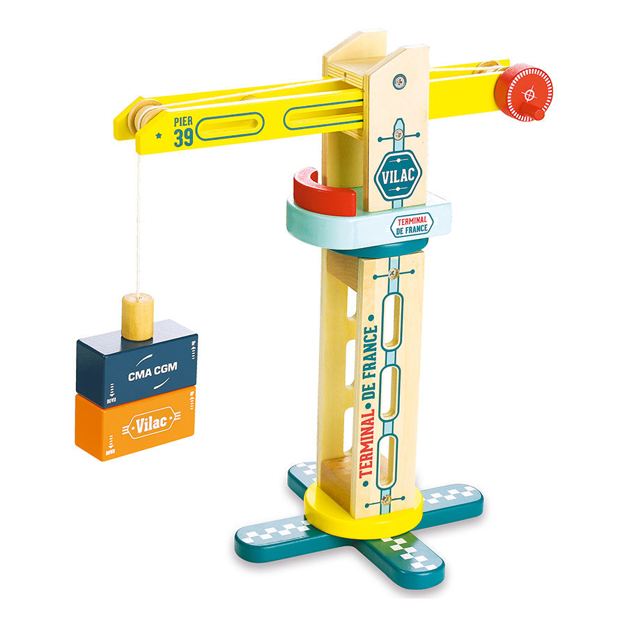 Vilacity - Grue en bois de docker