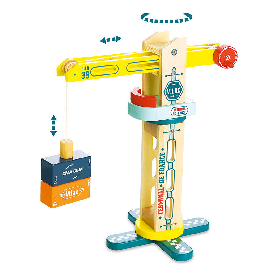 Vilacity - Grue en bois de docker