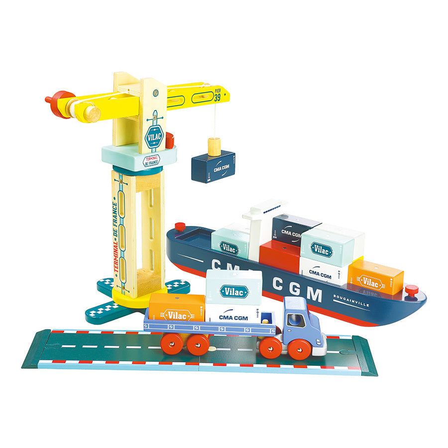 Vilacity - Grue en bois de docker