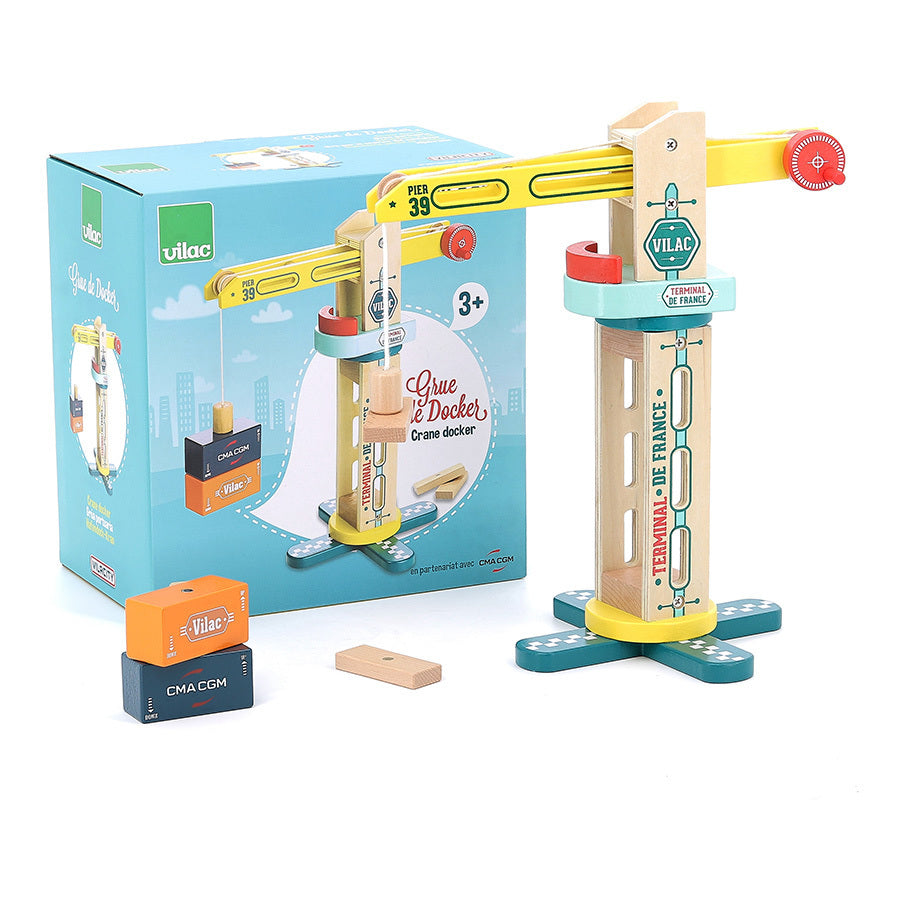 Vilacity - Grue en bois de docker