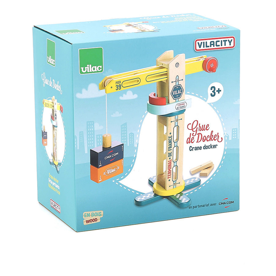 Vilacity - Grue en bois de docker