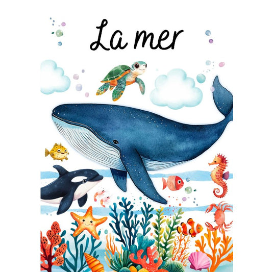 Puzzle magique à l'eau - La mer