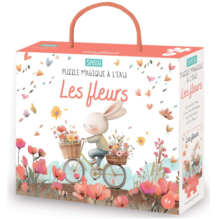 Puzzle magique à l'eau - Les fleurs