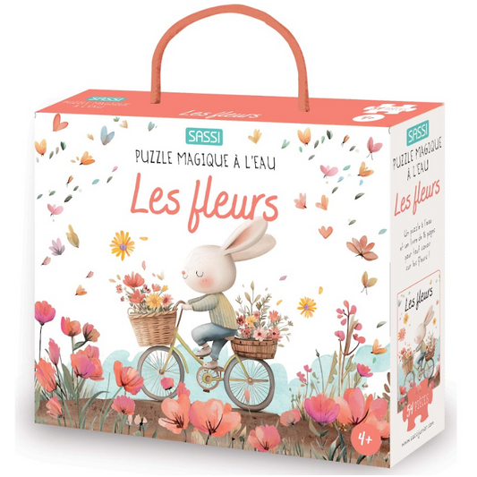 Puzzle magique à l'eau - Les fleurs