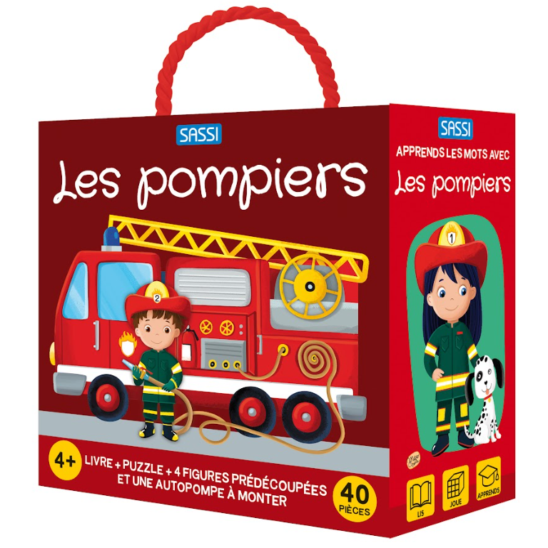 Puzzle en coffret - Les pompiers 40 pièces
