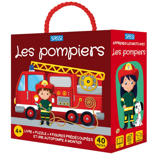 Puzzle en coffret - Les pompiers 40 pièces
