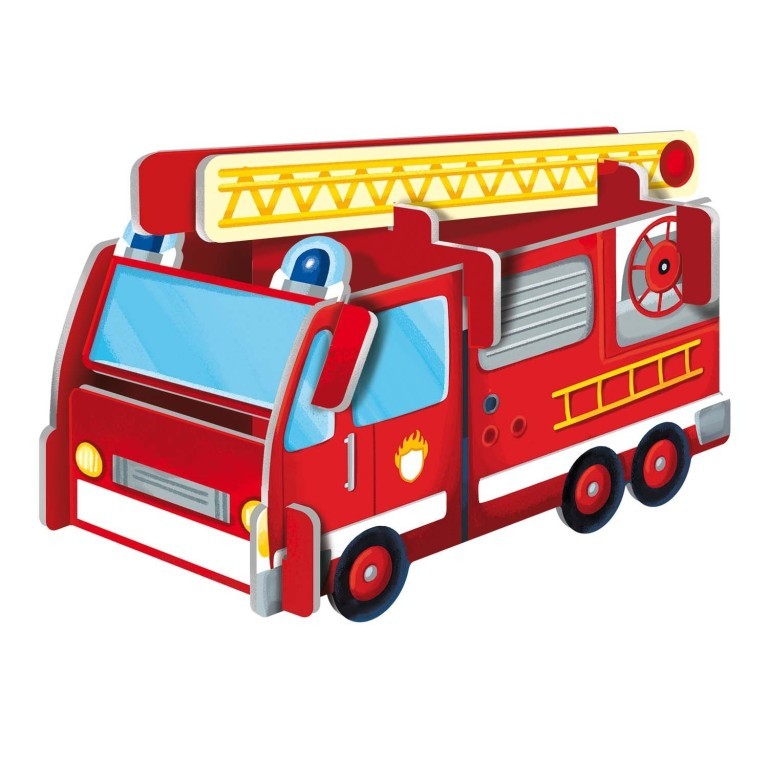 Puzzle en coffret - Les pompiers 40 pièces
