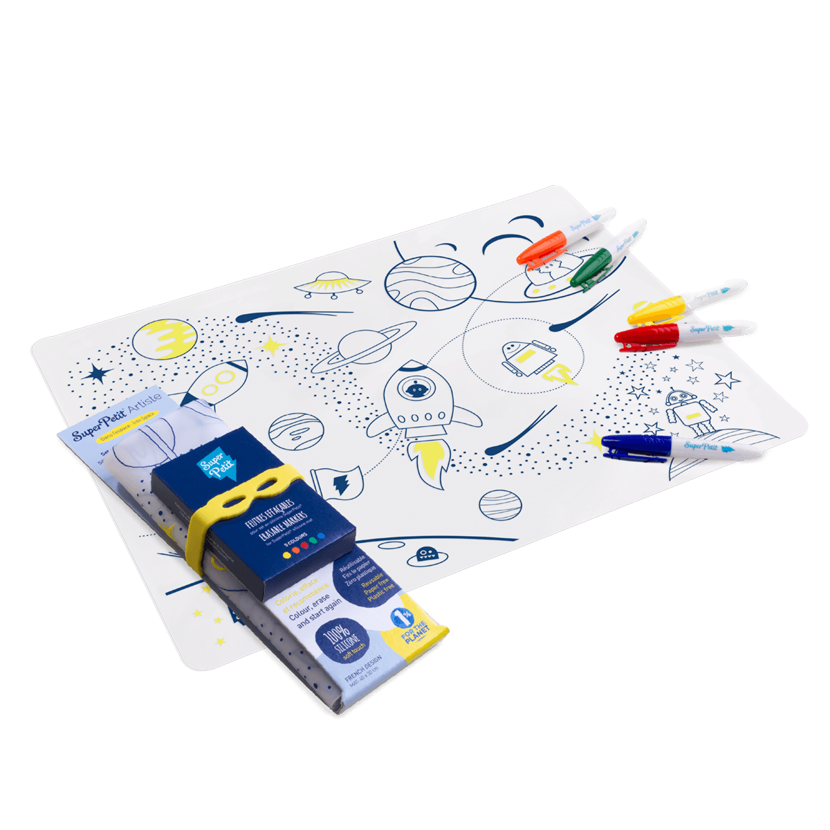 Coloriage réutilisable en silicone - L'ESPACE