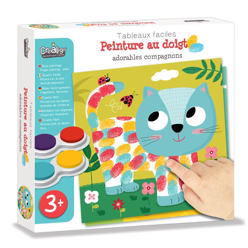 Peinture au doigt " adorables compagnons"