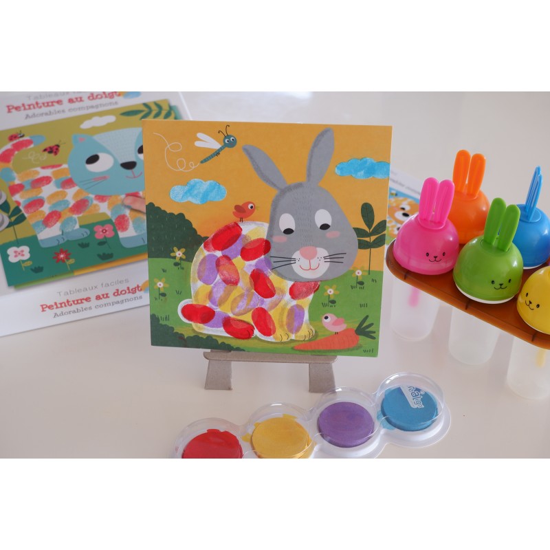 Peinture au doigt " adorables compagnons"