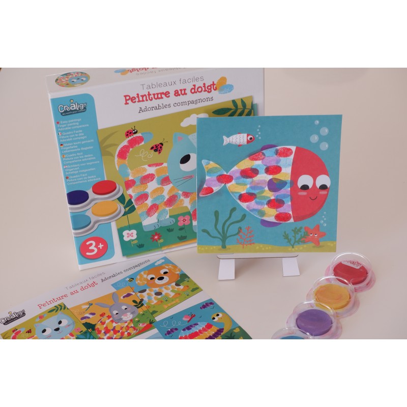 Peinture au doigt " adorables compagnons"