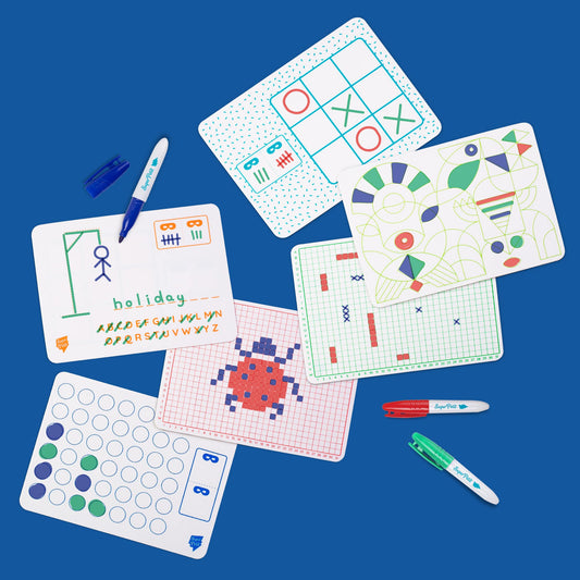 Jeux de voyage en silicone - 6 activités