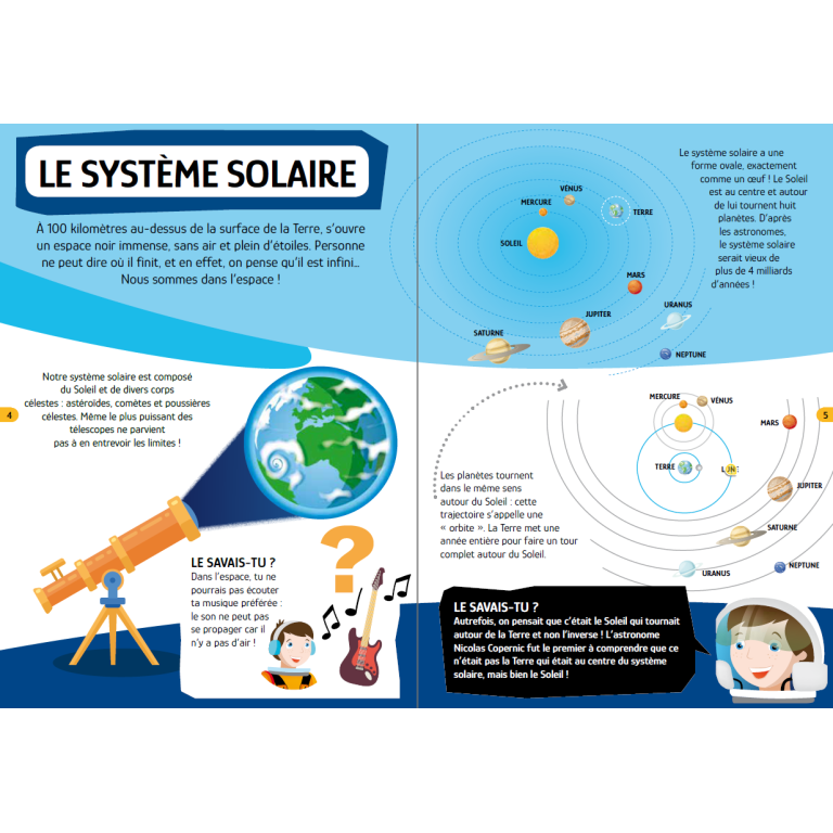 Puzzle - Voyage, découvre, explore. L'Espace. Le système solaire