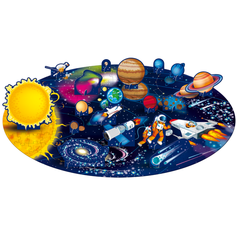 Puzzle - Voyage, découvre, explore. L'Espace. Le système solaire