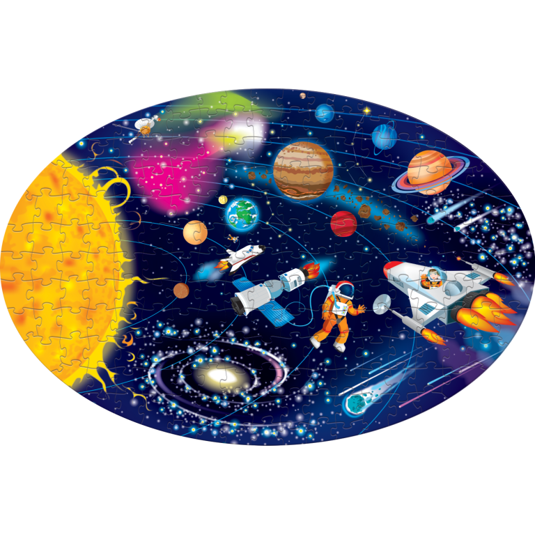 Puzzle - Voyage, découvre, explore. L'Espace. Le système solaire