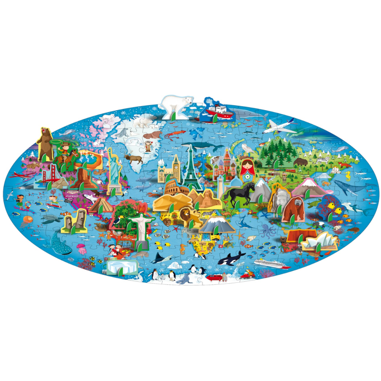 Puzzle - Voyage, découvre, explore. La Terre