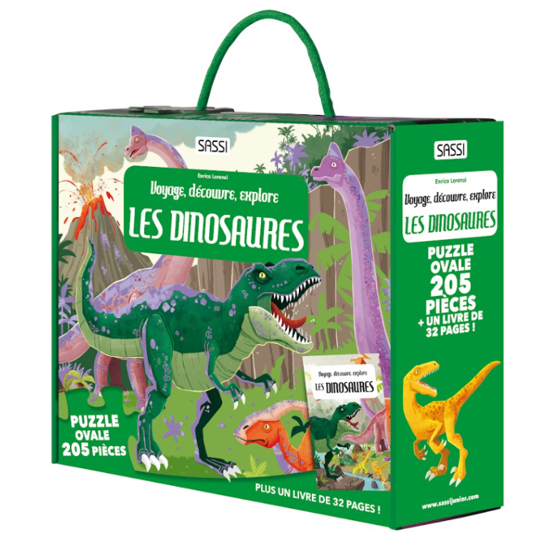 Puzzle - Voyage, découvre, explore. Les dinosaures