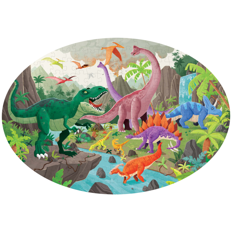 Puzzle - Voyage, découvre, explore. Les dinosaures