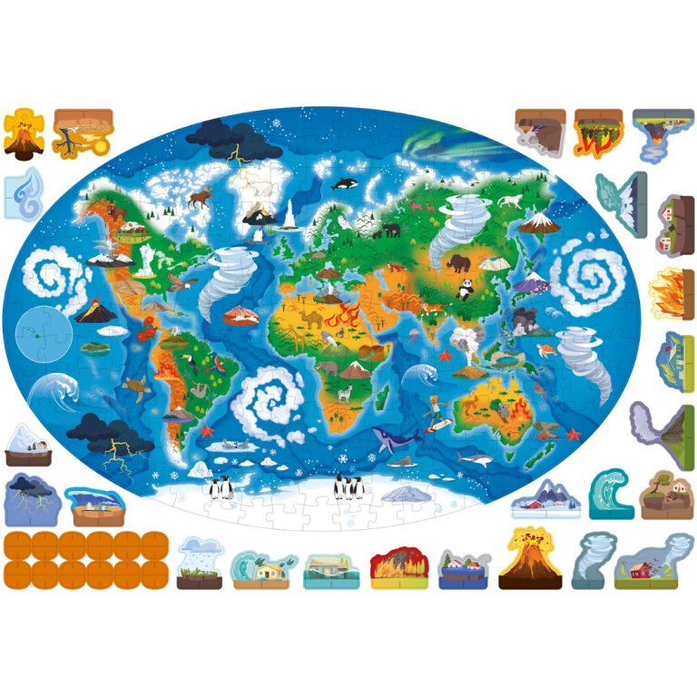 Puzzle - Voyage, découvre, explore. Les phénomènes naturels