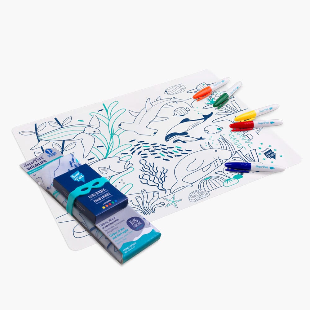 Coloriage réutilisable en silicone - Barrière de corail