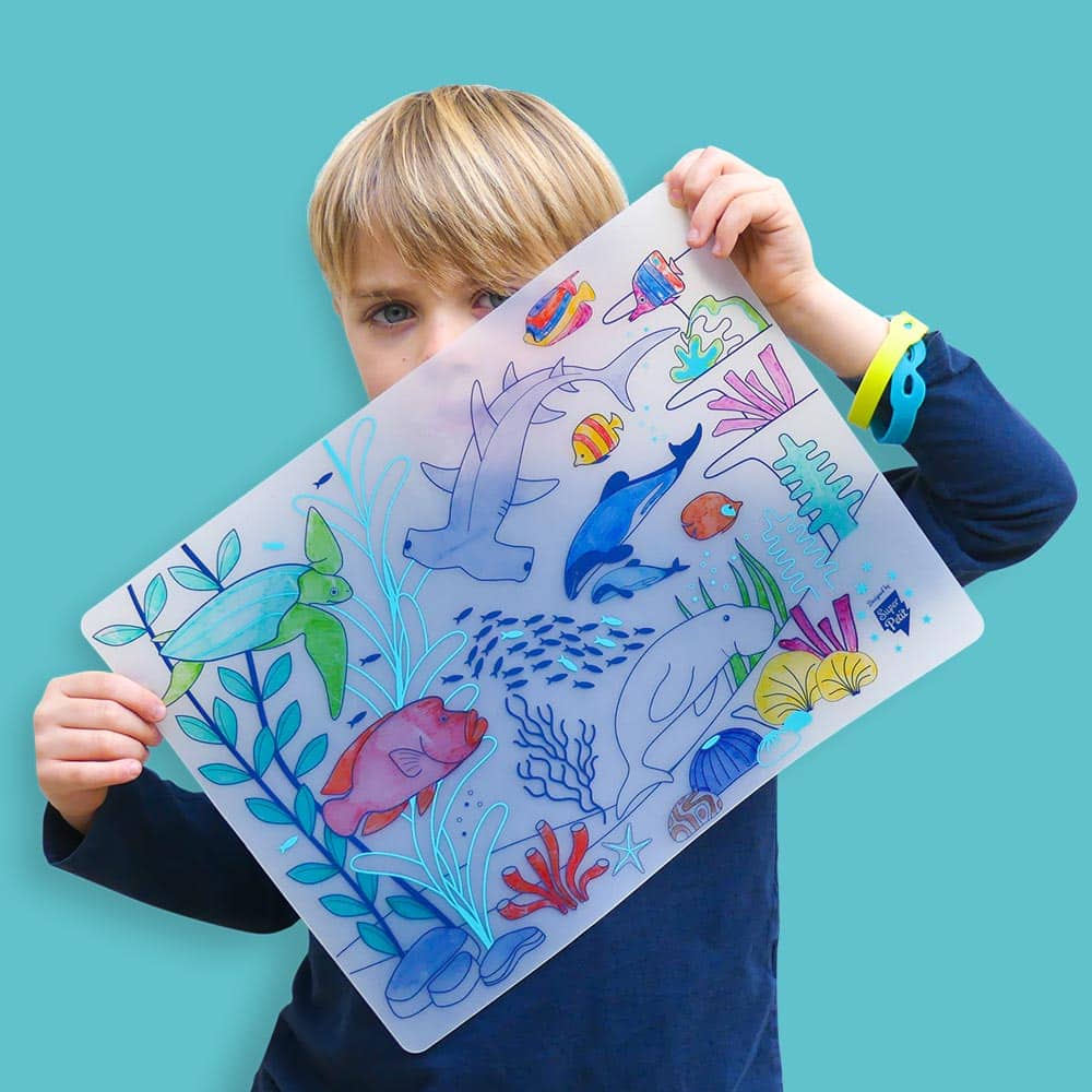 Coloriage réutilisable en silicone - Barrière de corail