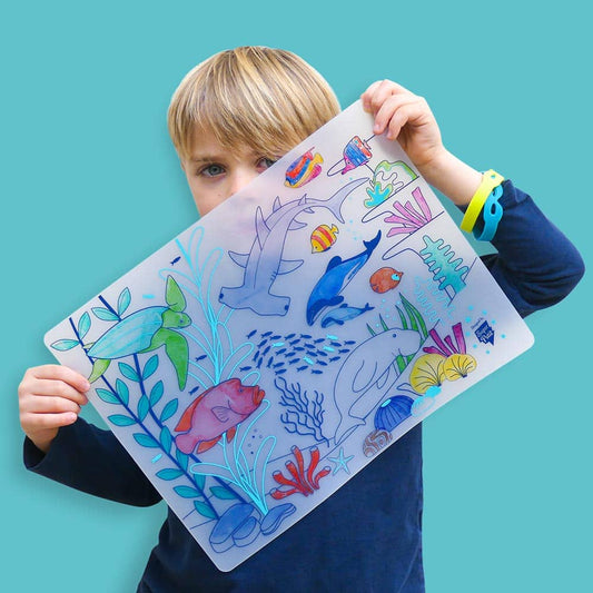 Coloriage réutilisable en silicone - Barrière de corail