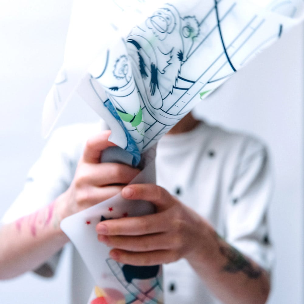Coloriage réutilisable en silicone - JUNGLE