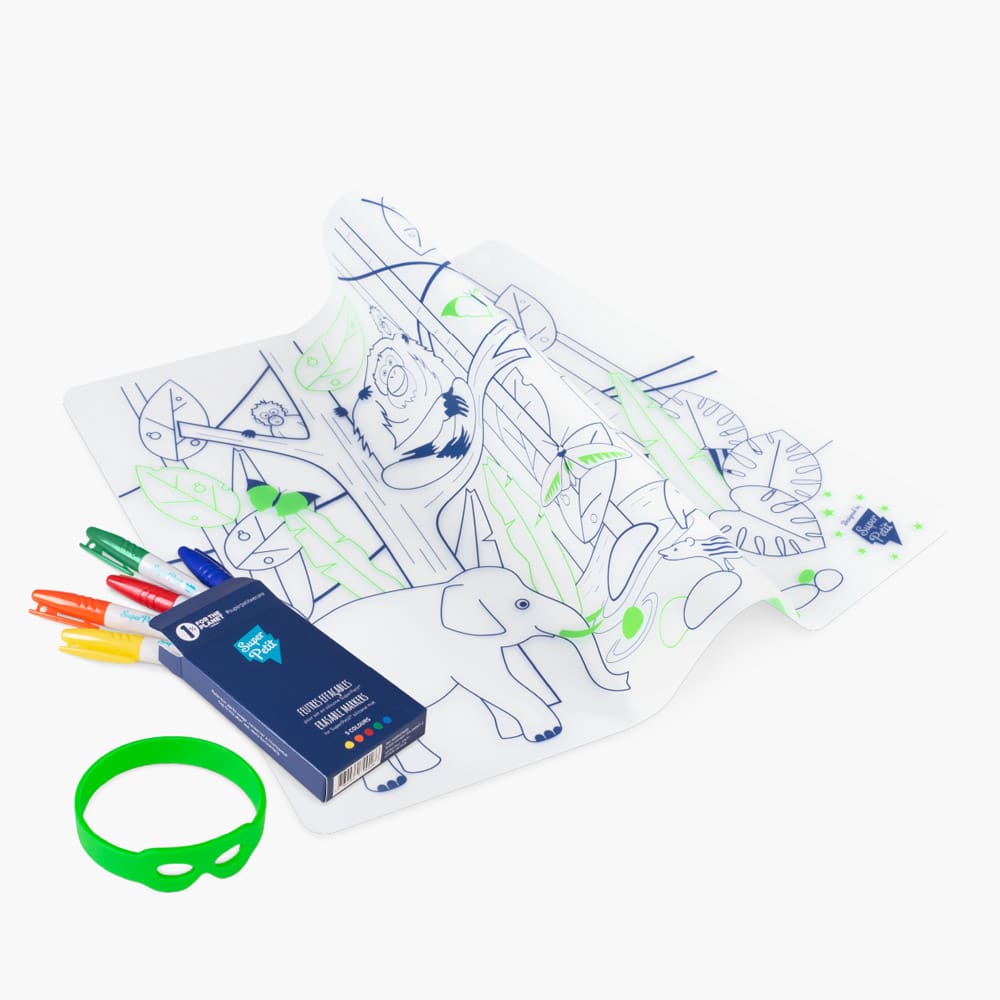 Coloriage réutilisable en silicone - JUNGLE